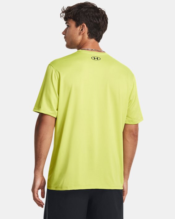 เสื้อแขนสั้น UA Tech™ Vent สำหรับผู้ชาย in Yellow image number 1